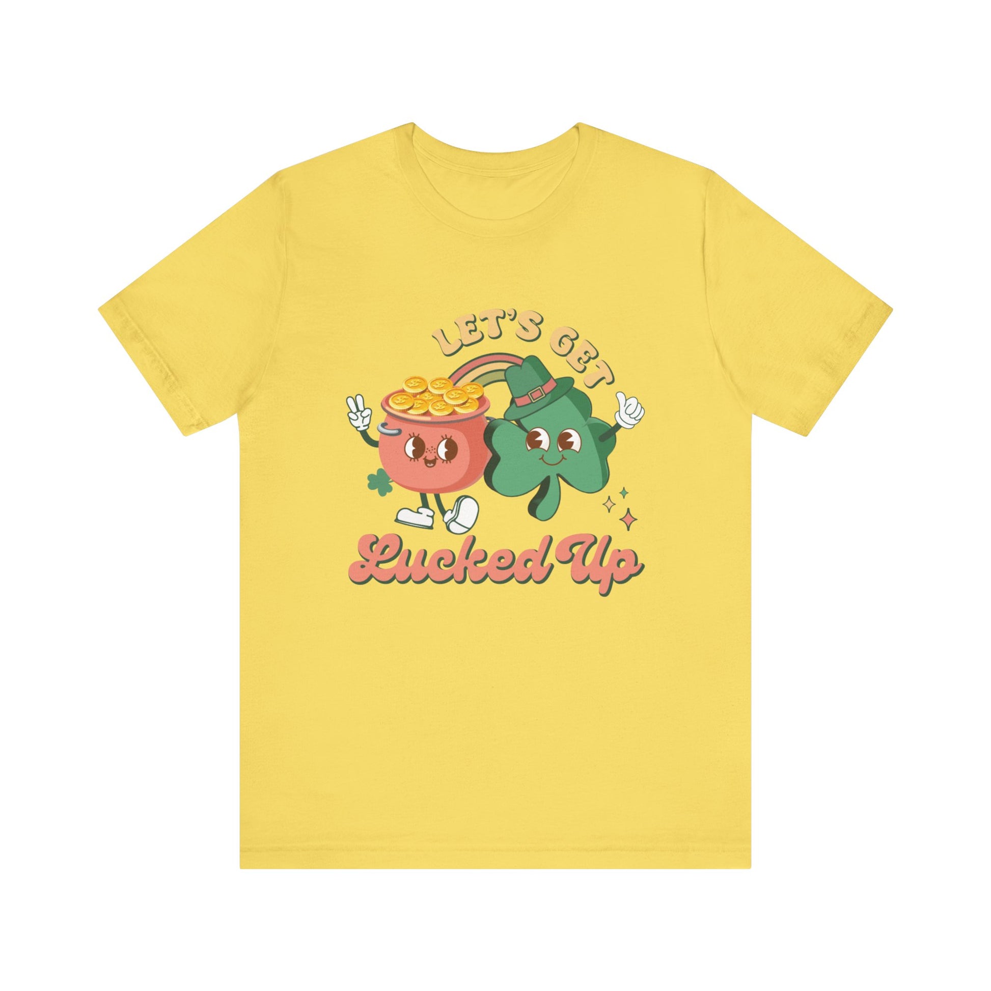 Let's Get Lucked Up Shirt, St Patrick's Day Tee, Irish Shamrock Tee - PopCultureByDesign36