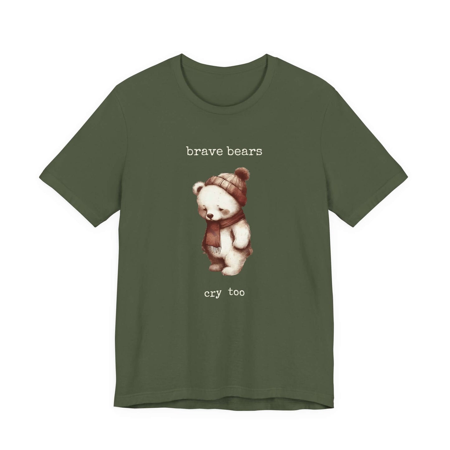 Brave Bears Cry Too Shirt, Vintage Bear Shirt, My tummy Hurts Shirt - PopCultureByDesign36