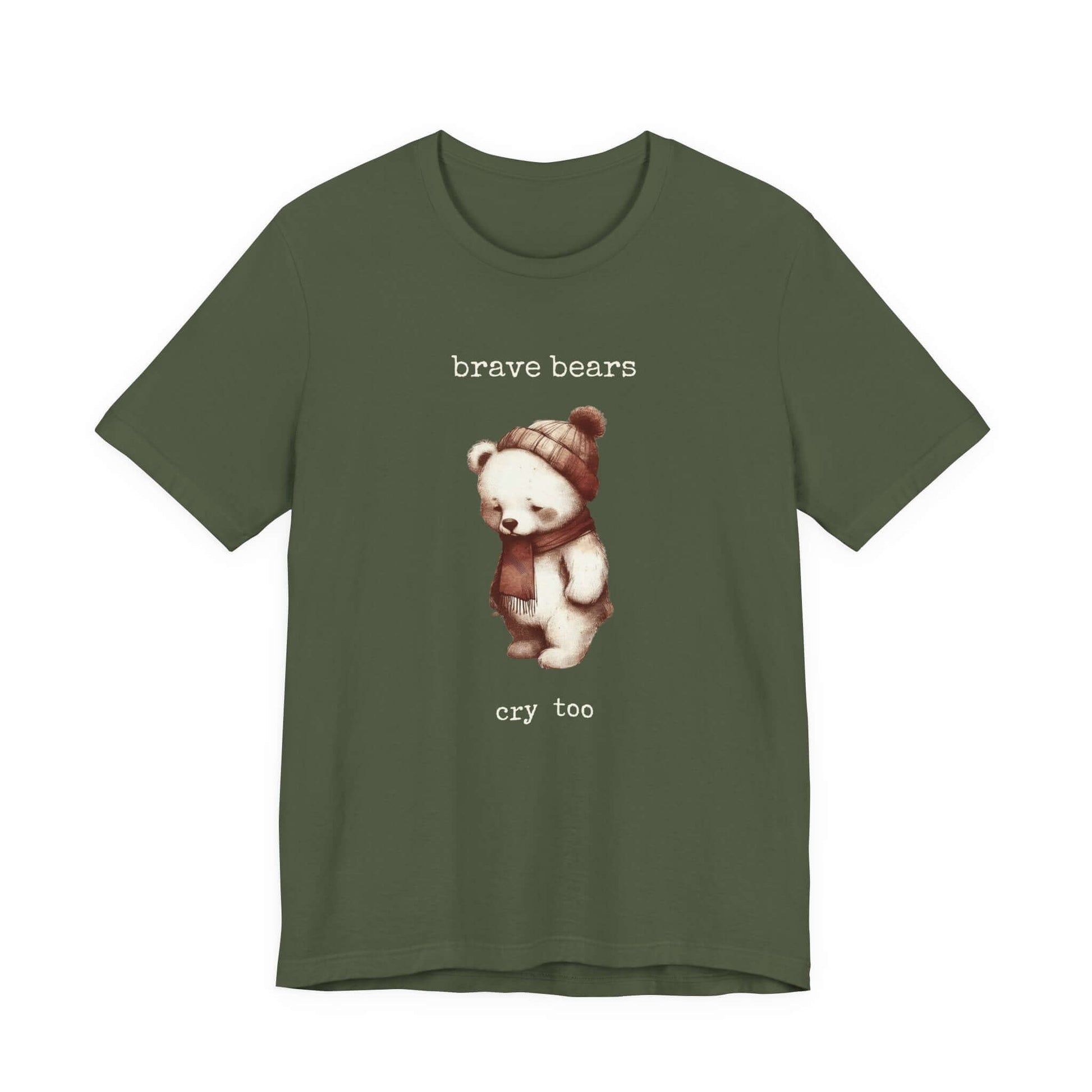 Brave Bears Cry Too Shirt, Vintage Bear Shirt, My tummy Hurts Shirt - PopCultureByDesign36