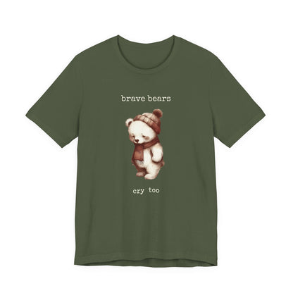 Brave Bears Cry Too Shirt, Vintage Bear Shirt, My tummy Hurts Shirt - PopCultureByDesign36