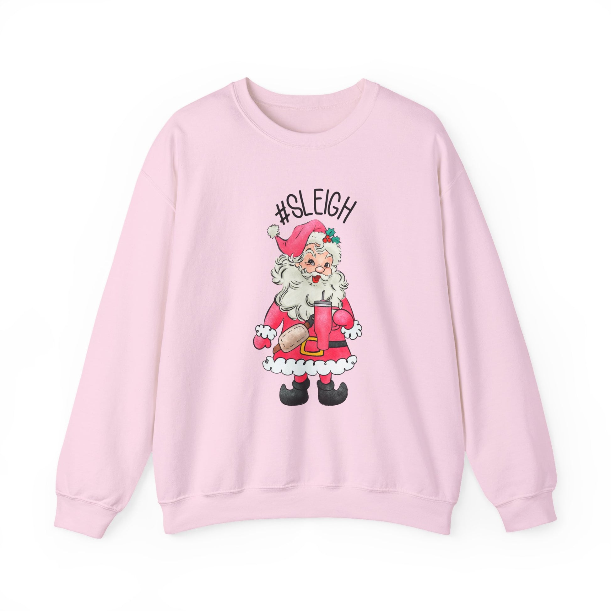 Sleigh santa, Retro Santa Sweater,Vintage Santa Christmas Sweatshirt - PopCultureByDesign36