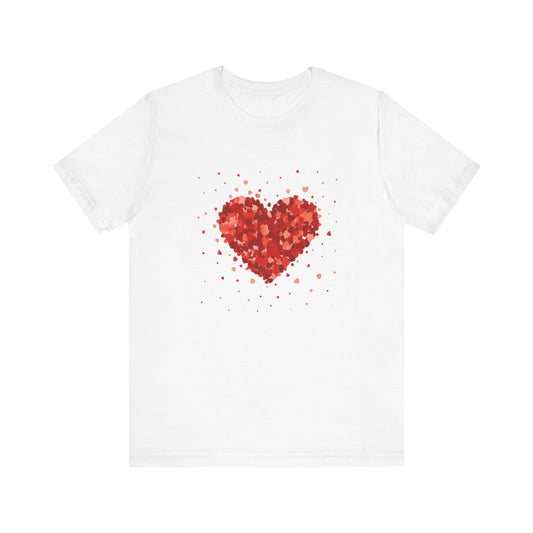 Valentine Watercolor Heart Tee — Love Graphic T-Shirt