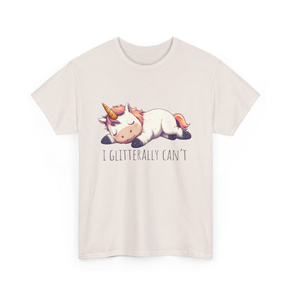 I glitterly can't, cute unicorn shirt, lazy unicorn shirt, funny unicorn shirt - PopCultureByDesign36