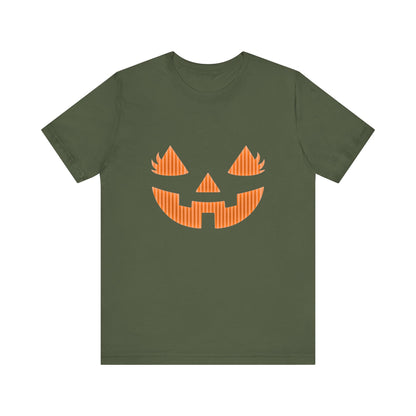 Halloween Pumpkin Tee, Spooky Shirt, Fall T-Shirt, Pumpkin Face Top - PopCultureByDesign36
