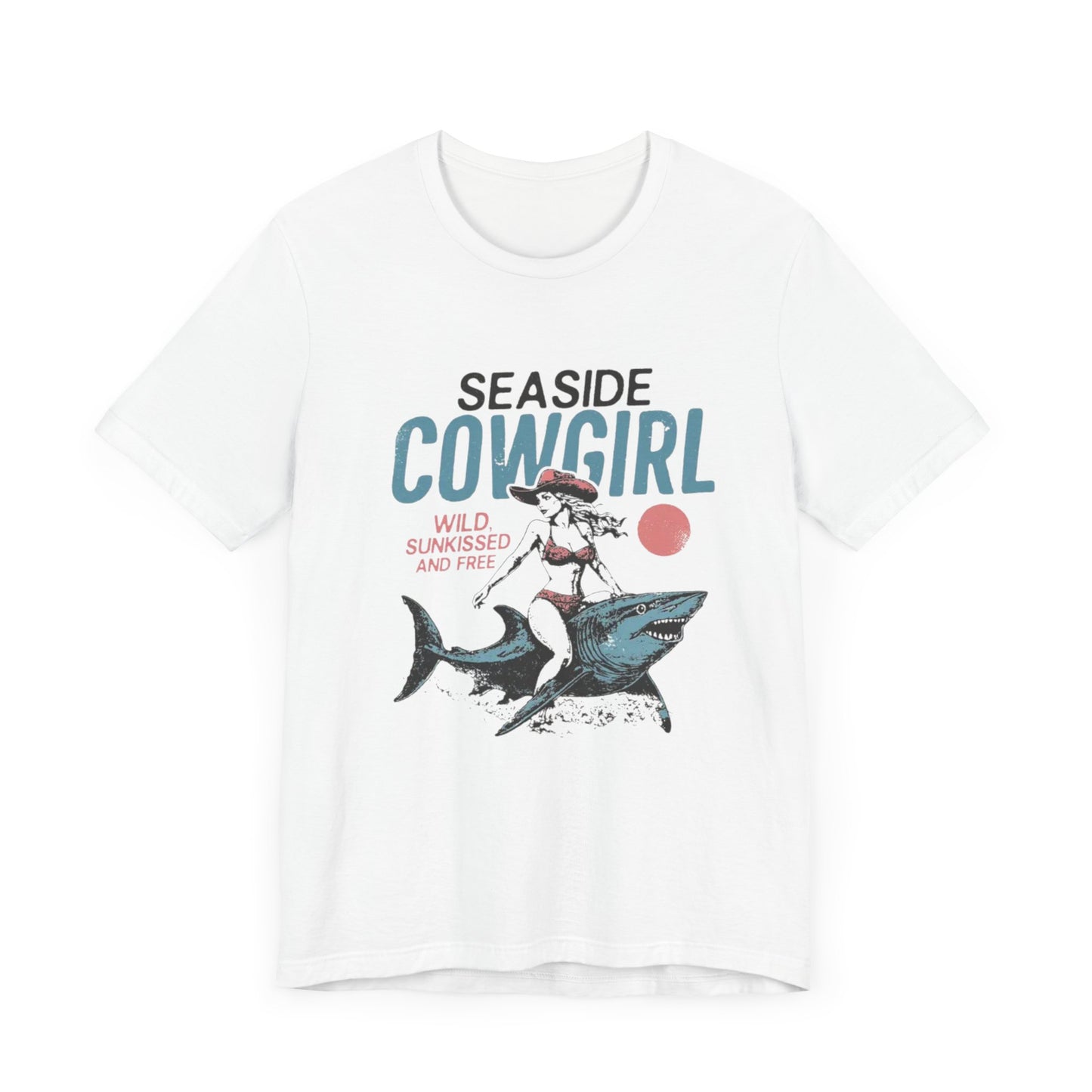 Seaside cowgirl retro summer Shirt, Western beach Shirt, Wild sunkissed Shirt - PopCultureByDesign36