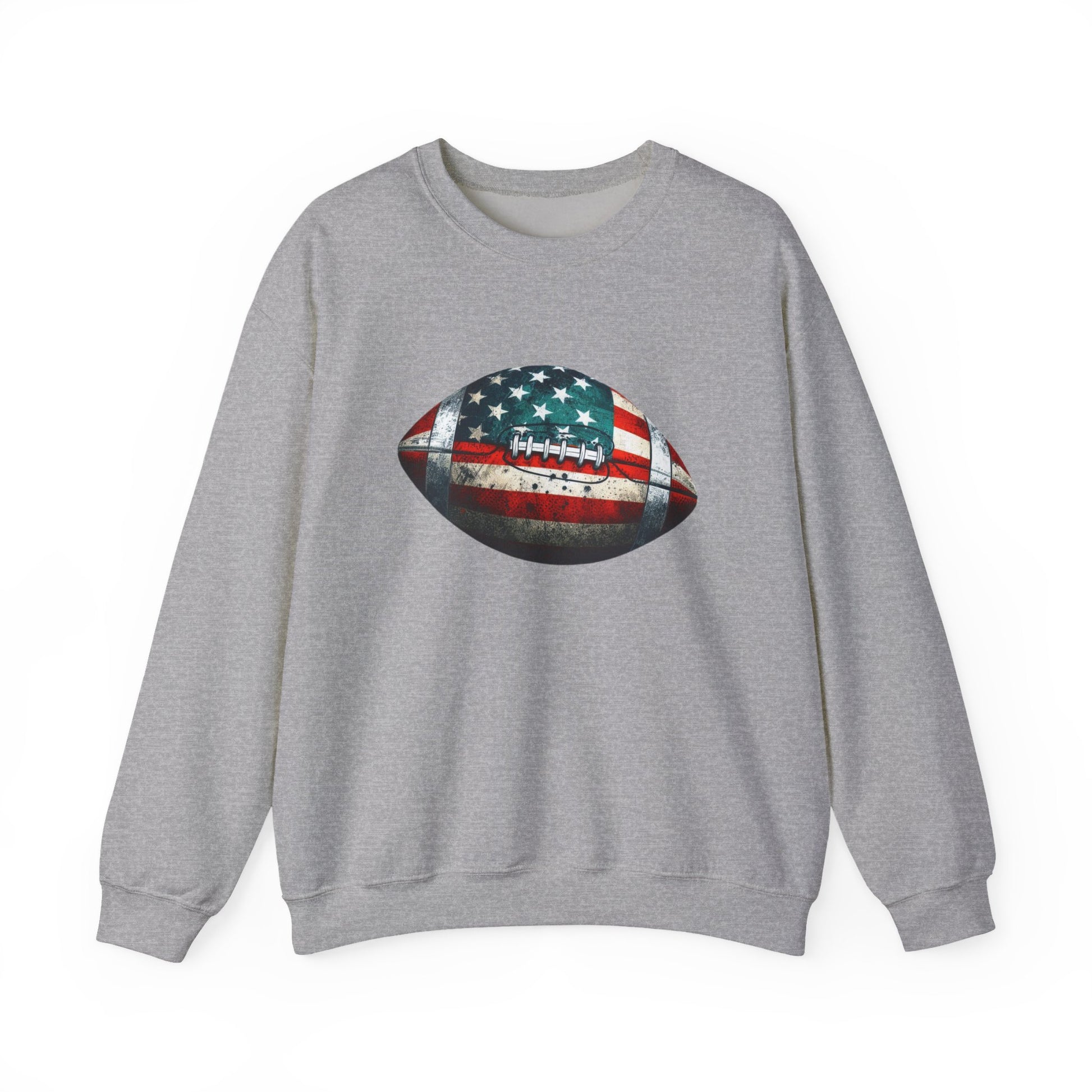 Patriotic Football Sweatshirt, Football Mom, Gameday Sweatshirt - PopCultureByDesign36