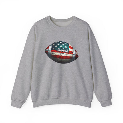 Patriotic Football Sweatshirt, Football Mom, Gameday Sweatshirt - PopCultureByDesign36