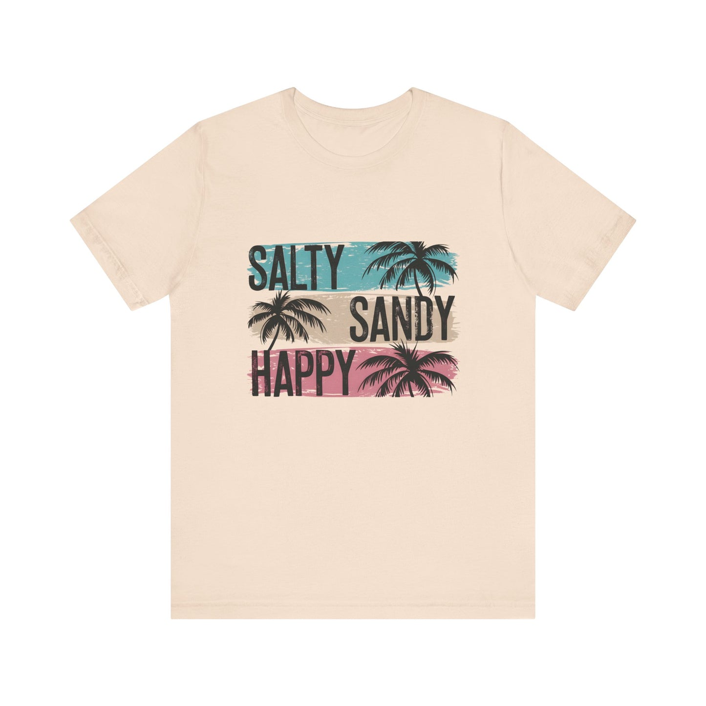 Salty Sandy Happy T-Shirt, Sandy Toes Salty Breeze Tee - PopCultureByDesign36