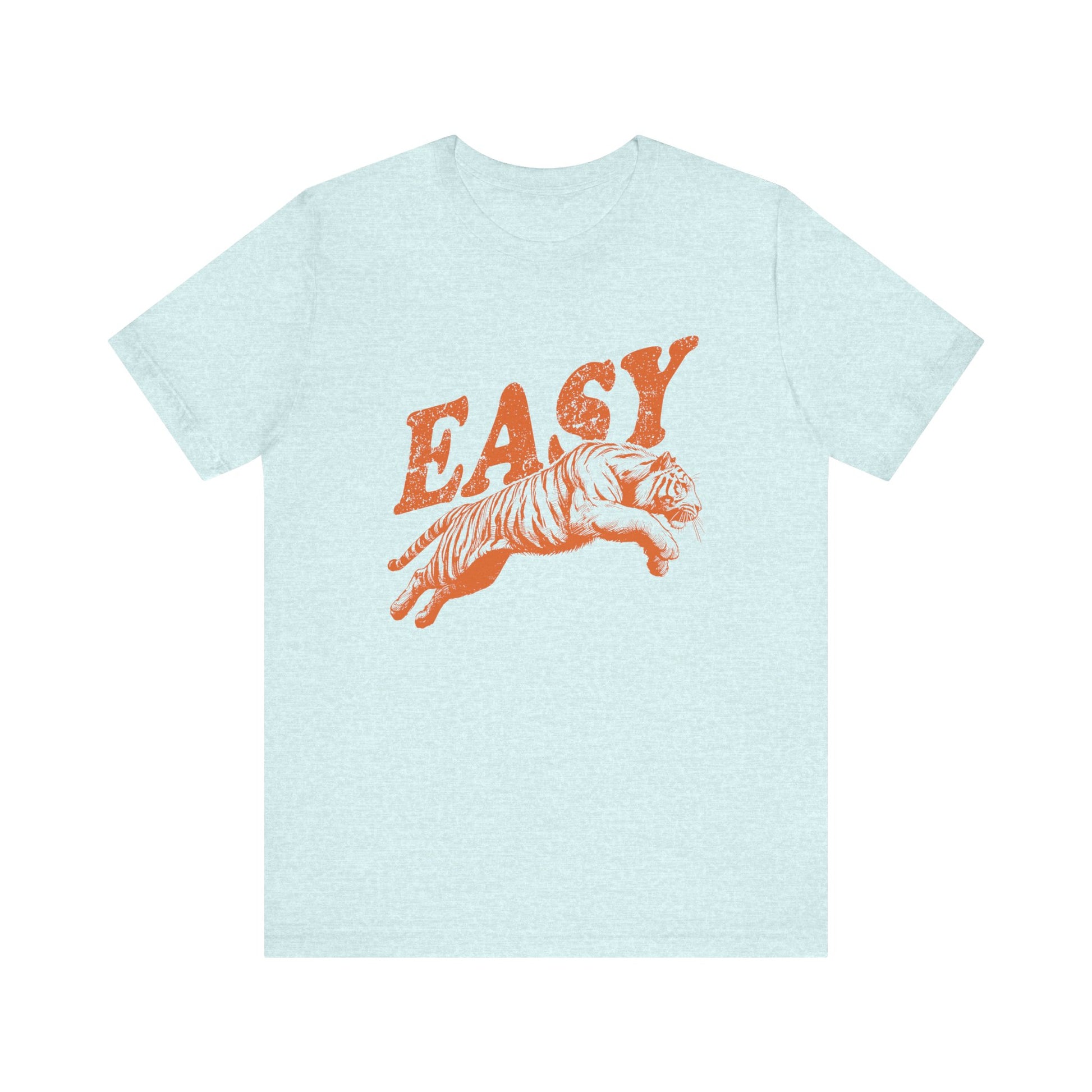 Easy Orange Tiger Shirt, Retro Boho Tee, Hippie Clothes, Indie Shirt - PopCultureByDesign36