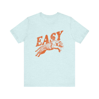 Easy Orange Tiger Shirt, Retro Boho Tee, Hippie Clothes, Indie Shirt - PopCultureByDesign36
