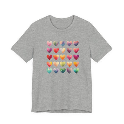 Bohemian Artsy Watercolor Shirt, Watercolor Tee, Watercolor Heart Tee - PopCultureByDesign36