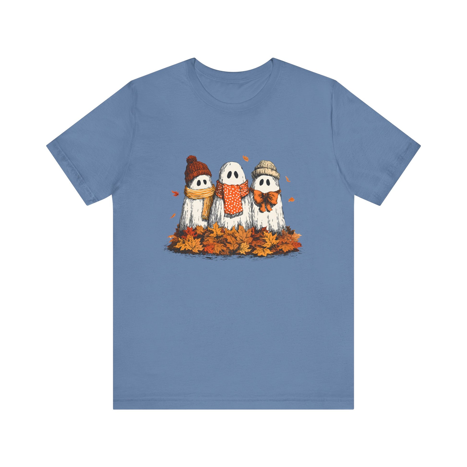 Cute Fall Ghosts Tee, Halloween T-Shirt, Ghost Graphic Tee - PopCultureByDesign36