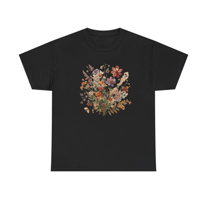 Wild Flowers T-Shirt, Floral Nature T-Shirt, Cottagecore Shirt - PopCultureByDesign36