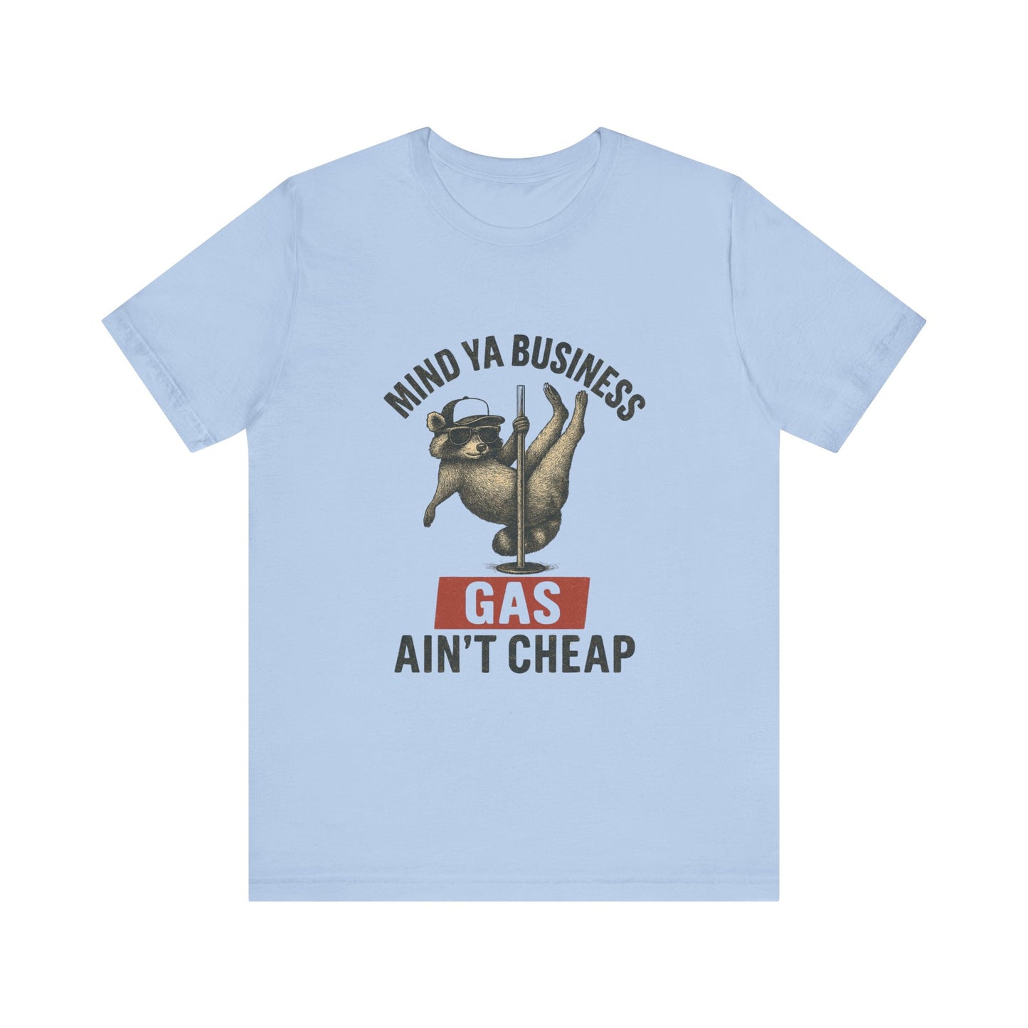 Funny Raccoon Pole Dancing Unisex Tee, Humorous Graphic Tee, - PopCultureByDesign36