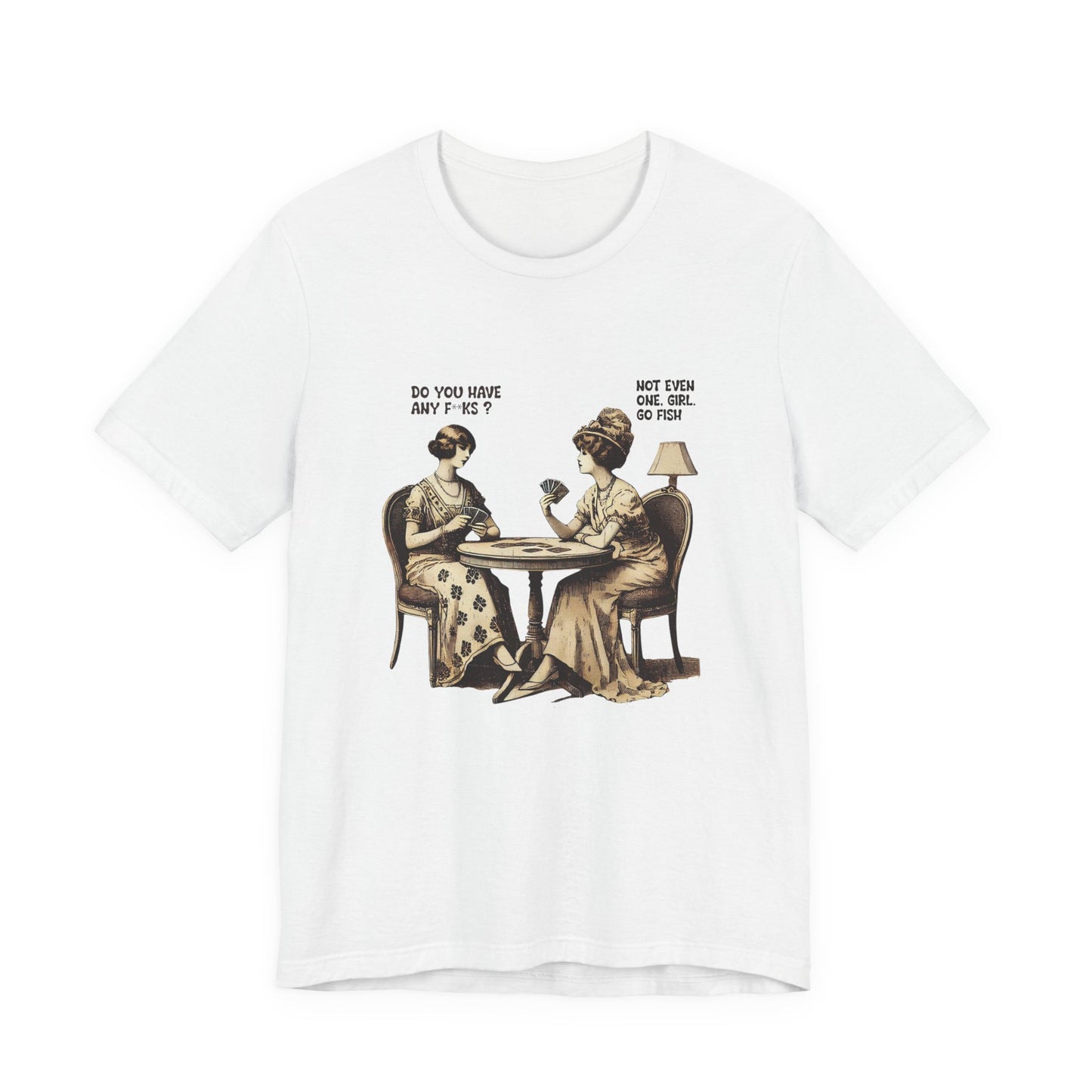 Funny Card Playing Tee, Card Playing Lovers Tee, Vintage Style Top - PopCultureByDesign36