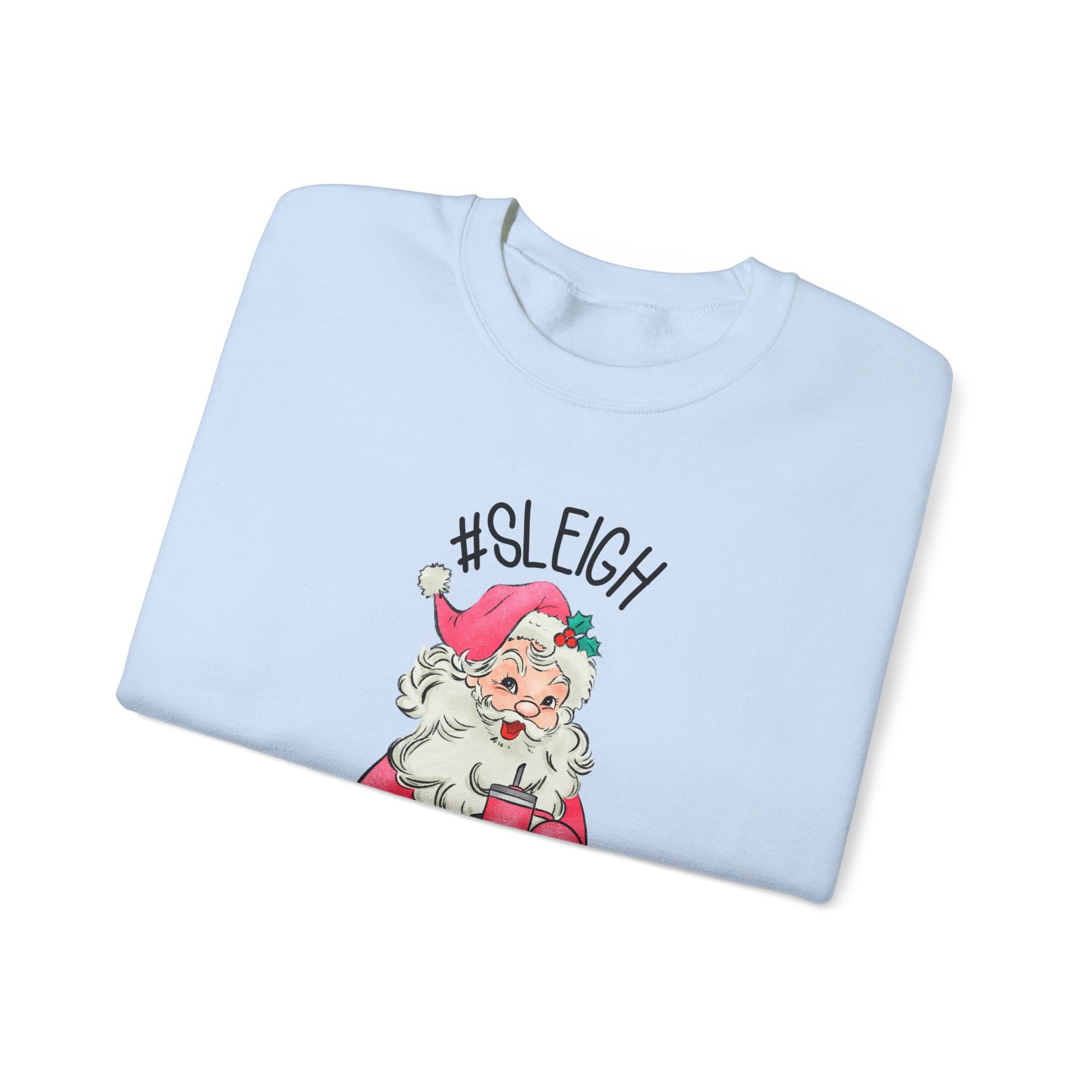 Sleigh santa, Retro Santa Sweater,Vintage Santa Christmas Sweatshirt - PopCultureByDesign36