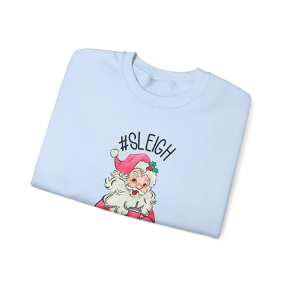 Sleigh santa, Retro Santa Sweater,Vintage Santa Christmas Sweatshirt - PopCultureByDesign36