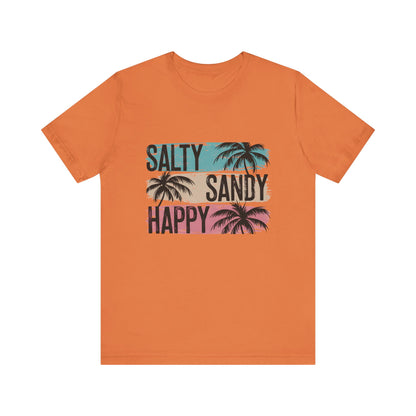 Salty Sandy Happy T-Shirt, Sandy Toes Salty Breeze Tee - PopCultureByDesign36