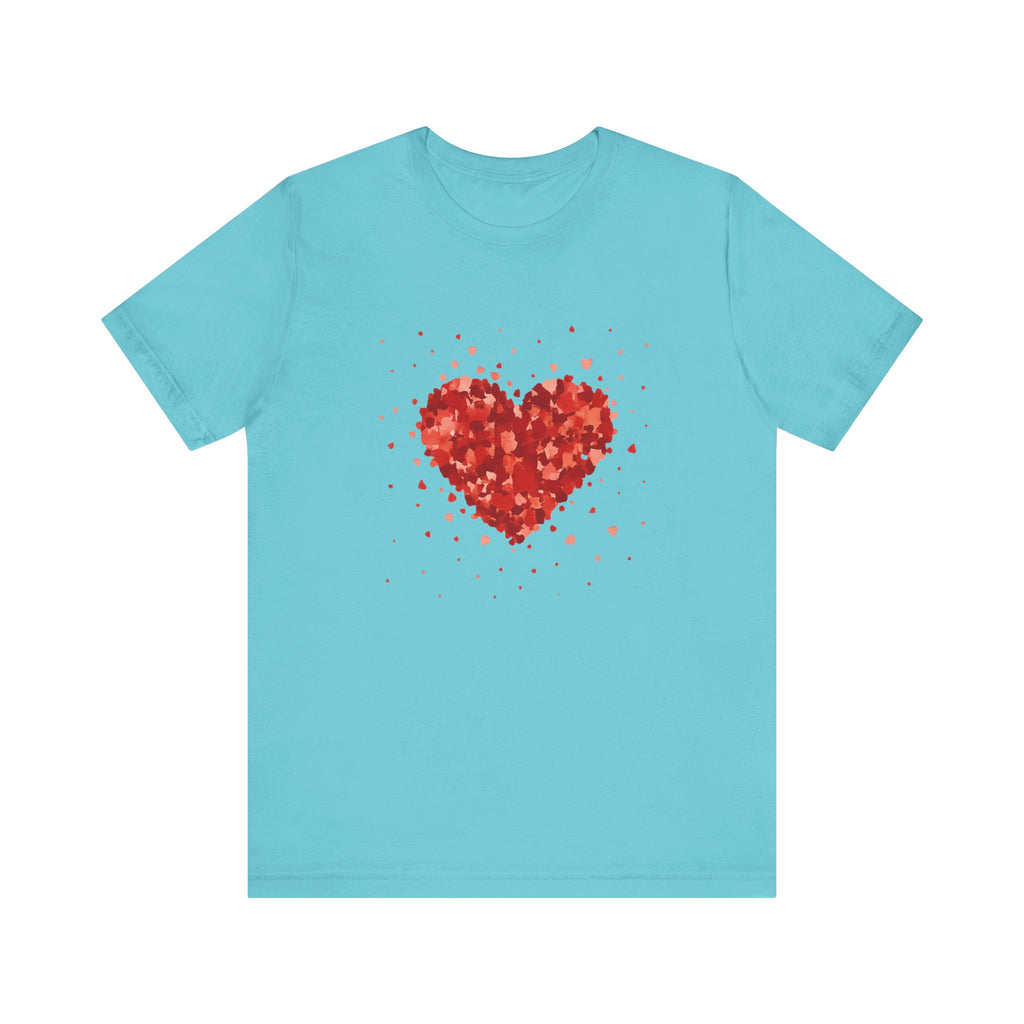 Valentine Watercolor Heart Tee — Love Graphic T-Shirt by PopCultureByDesign36