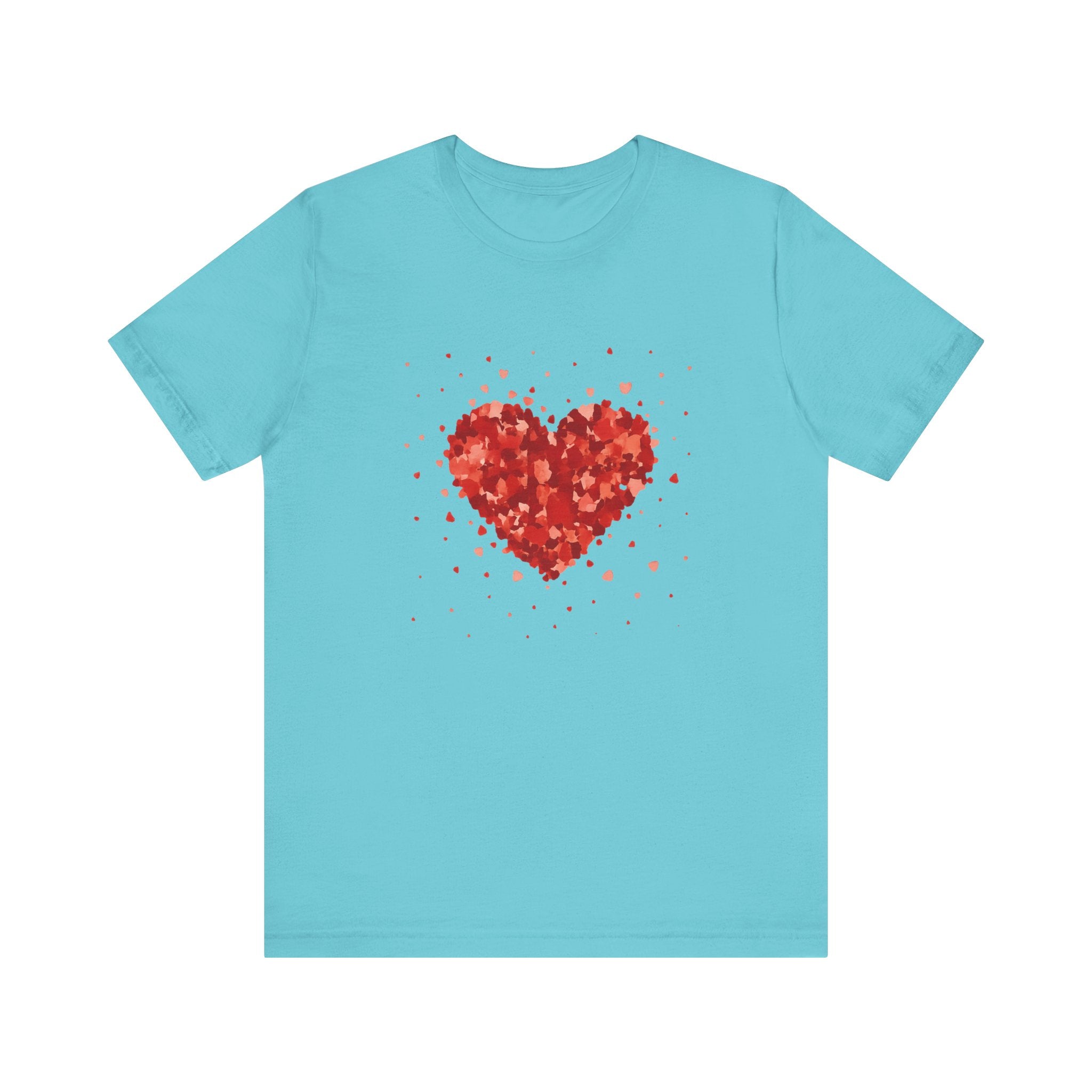Valentine Watercolor Heart Tee — Love Graphic T-Shirt by PopCultureByDesign36