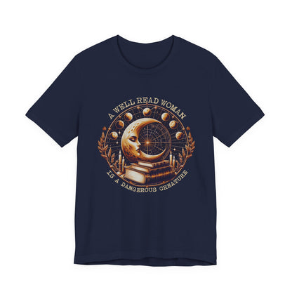 Reading Shirt, Librarian Shirt, Celestial Shirt, Book Lover Tee - PopCultureByDesign36