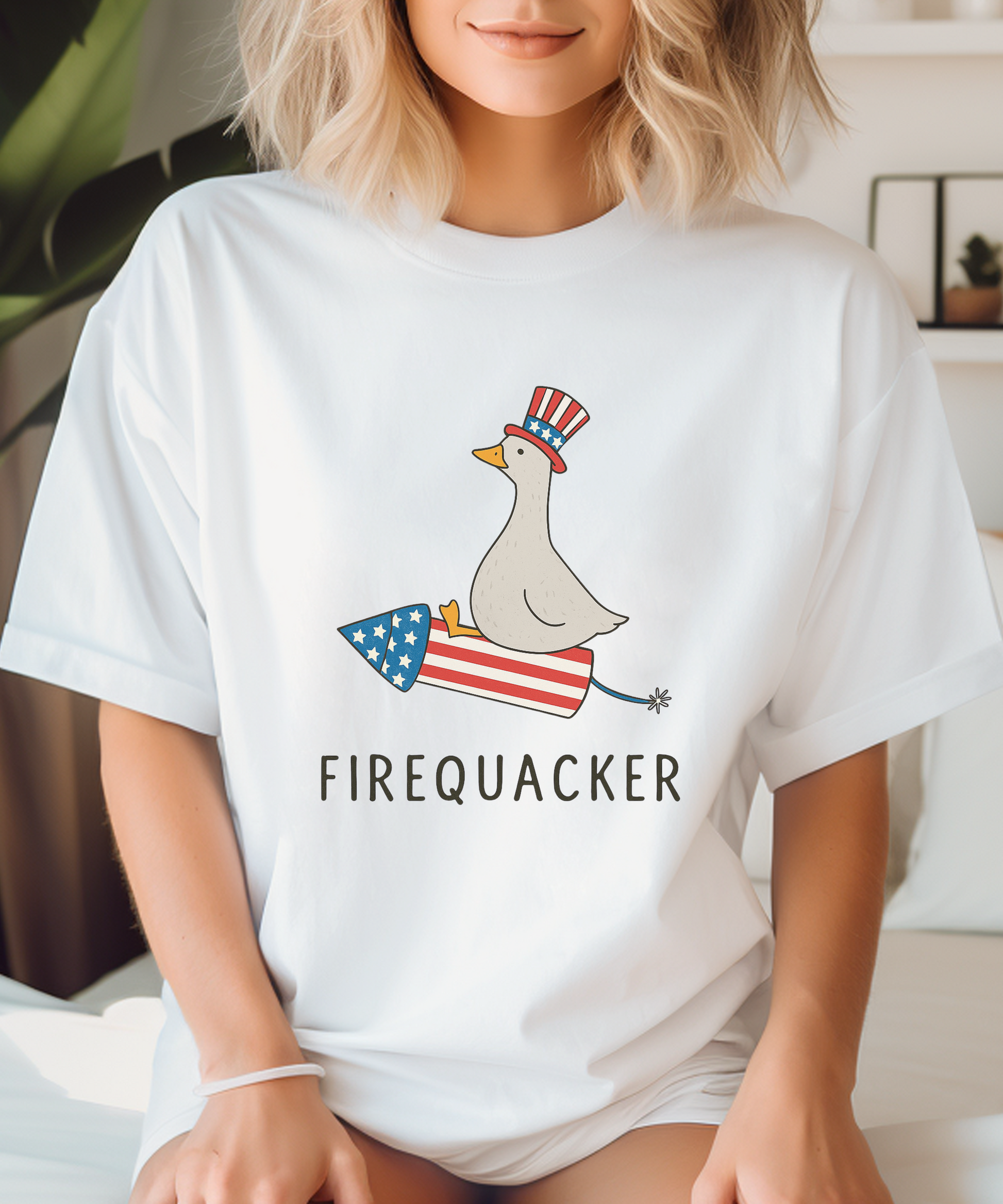 Firequacker Shirt, Funny Fourth Of July Shirt, Funny Goose Shirt - PopCultureByDesign36