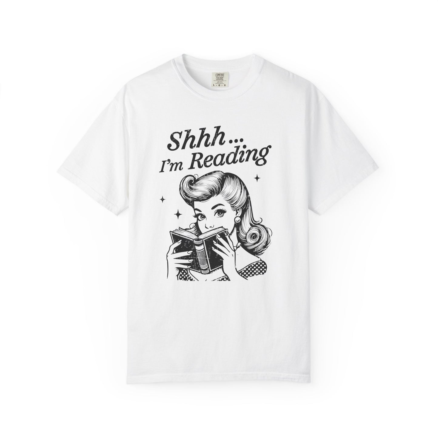 Shh I'm reading Comfort Colors® Unisex T-shirt, Book Lover Tee - PopCultureByDesign36