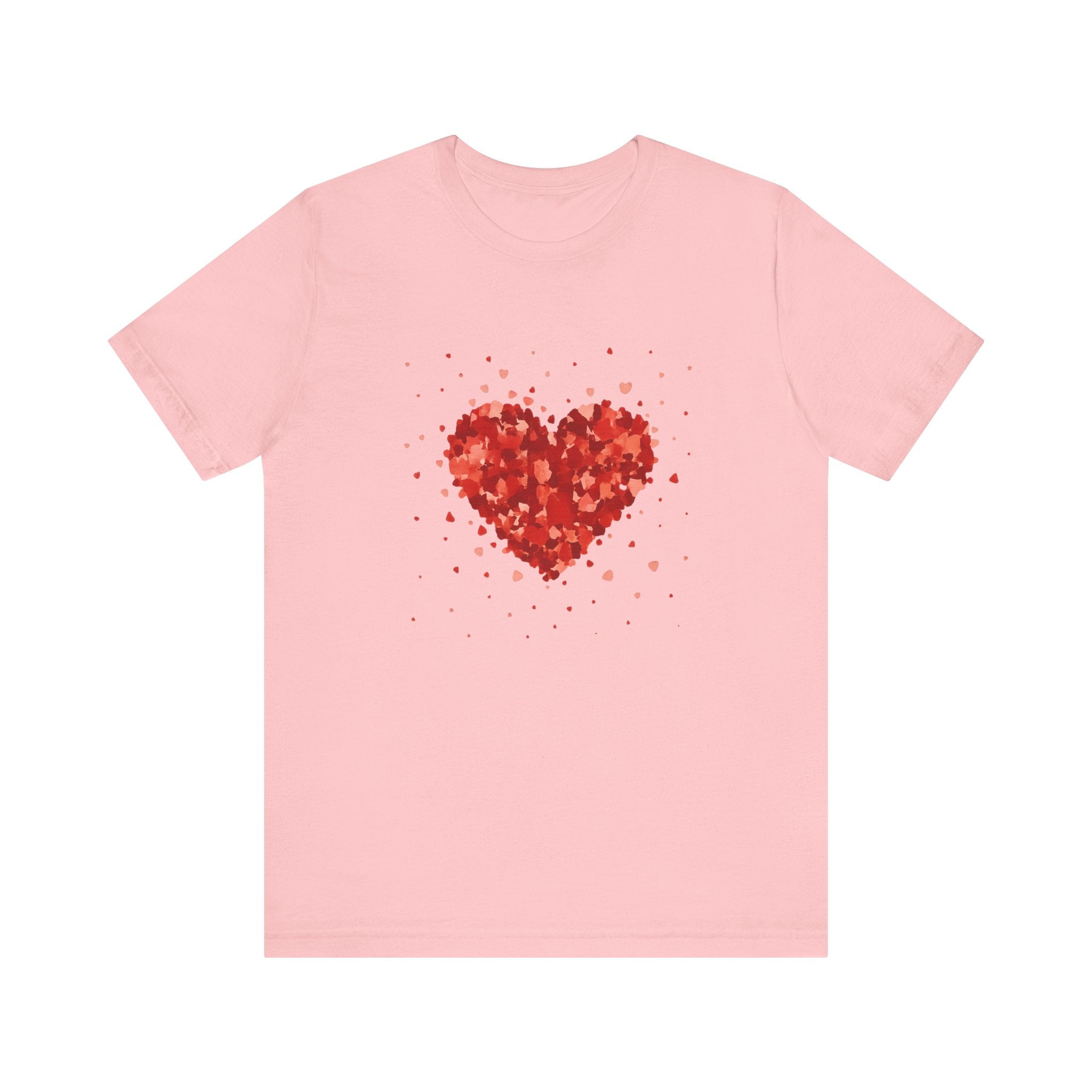 Valentine Watercolor Heart Tee — Love Graphic T-Shirt by PopCultureByDesign36