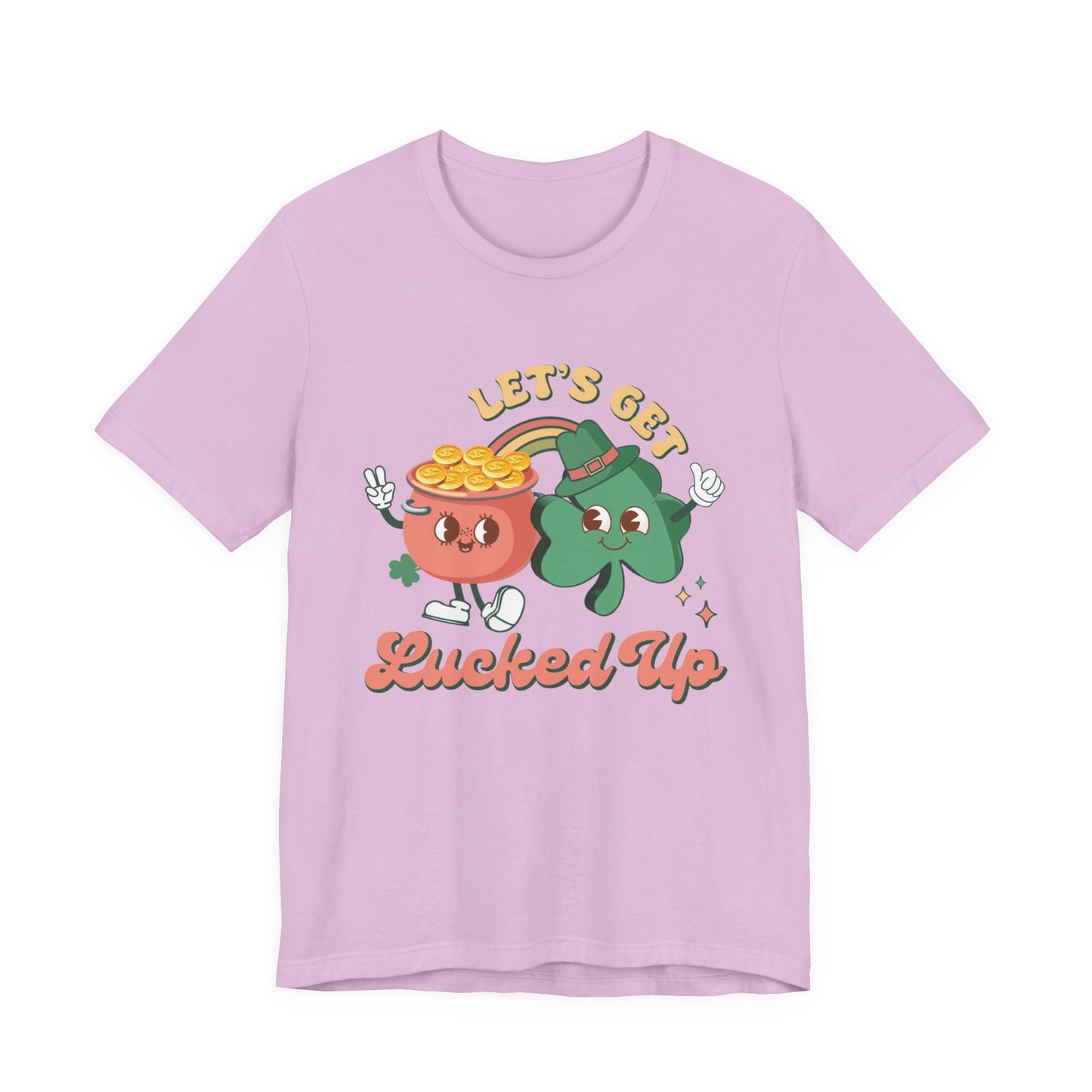 Let's Get Lucked Up Shirt, St Patrick's Day Tee, Irish Shamrock Tee - PopCultureByDesign36