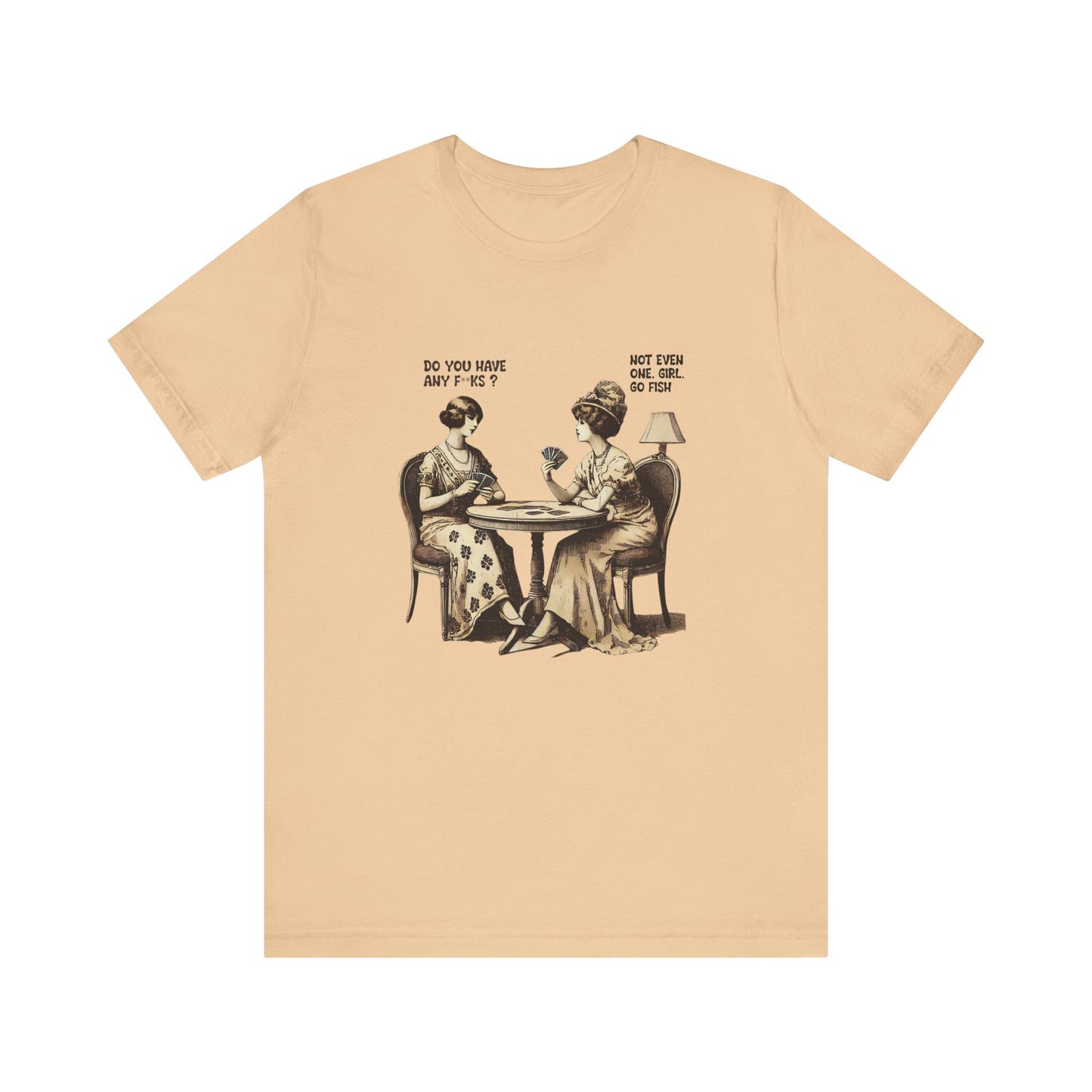 Funny Card Playing Tee, Card Playing Lovers Tee, Vintage Style Top - PopCultureByDesign36