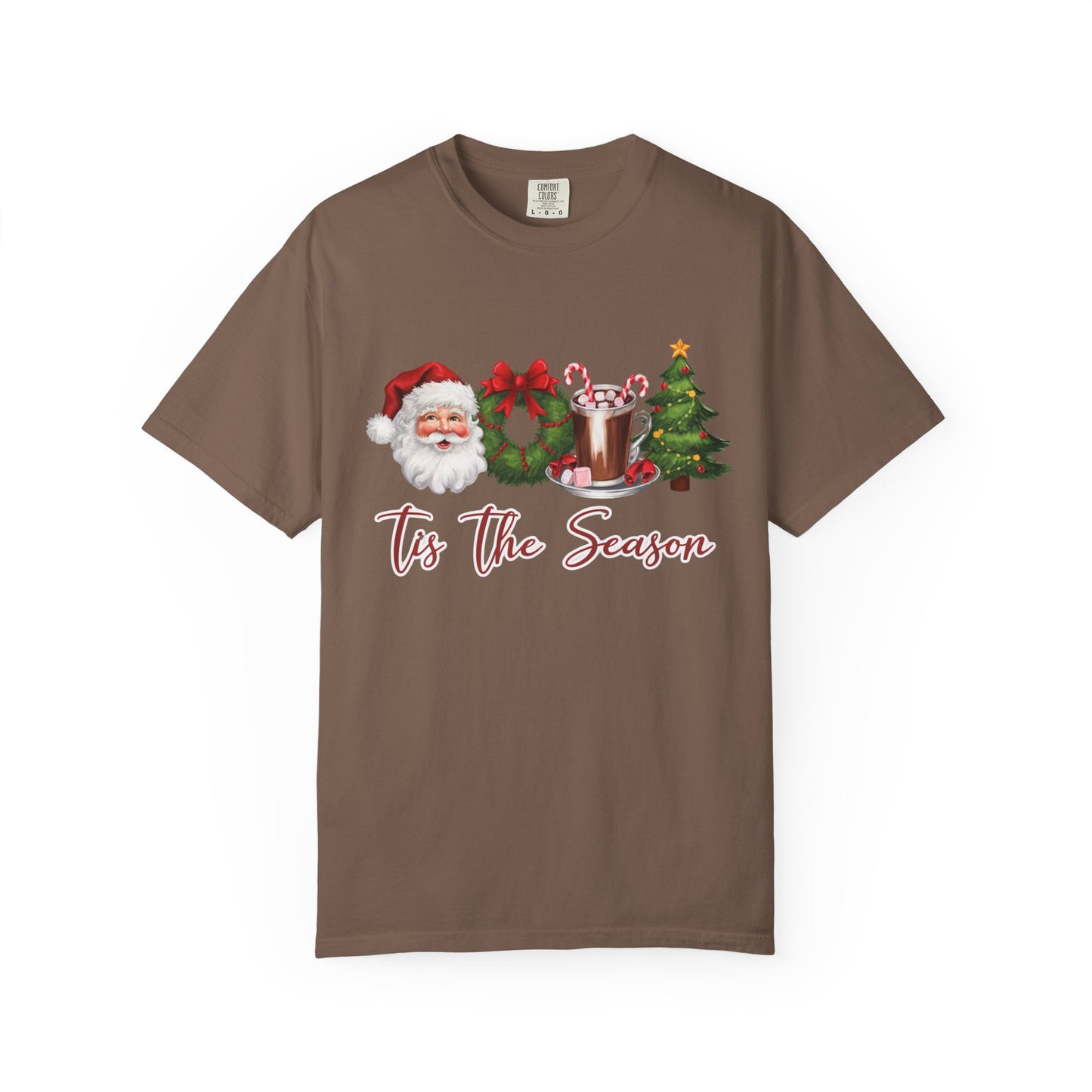 Comfort Colors® Retro Christmas, Tis the Season, Santa Claus Watercolor Christmas - PopCultureByDesign36