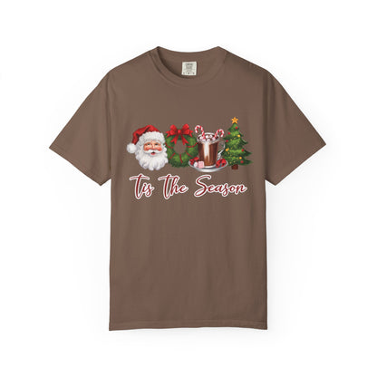 Comfort Colors® Retro Christmas, Tis the Season, Santa Claus Watercolor Christmas - PopCultureByDesign36