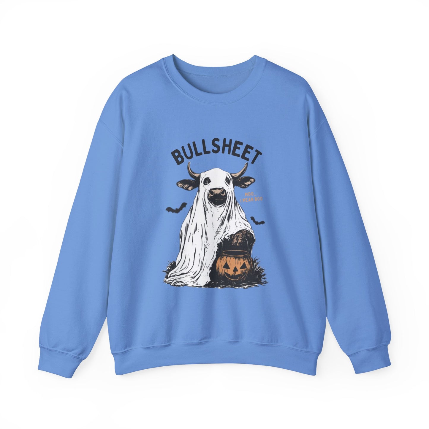 Bull Sheet Sweatshirt, Halloween Ghost Cow Sweatshirt, Trick or Treat Shirt - PopCultureByDesign36