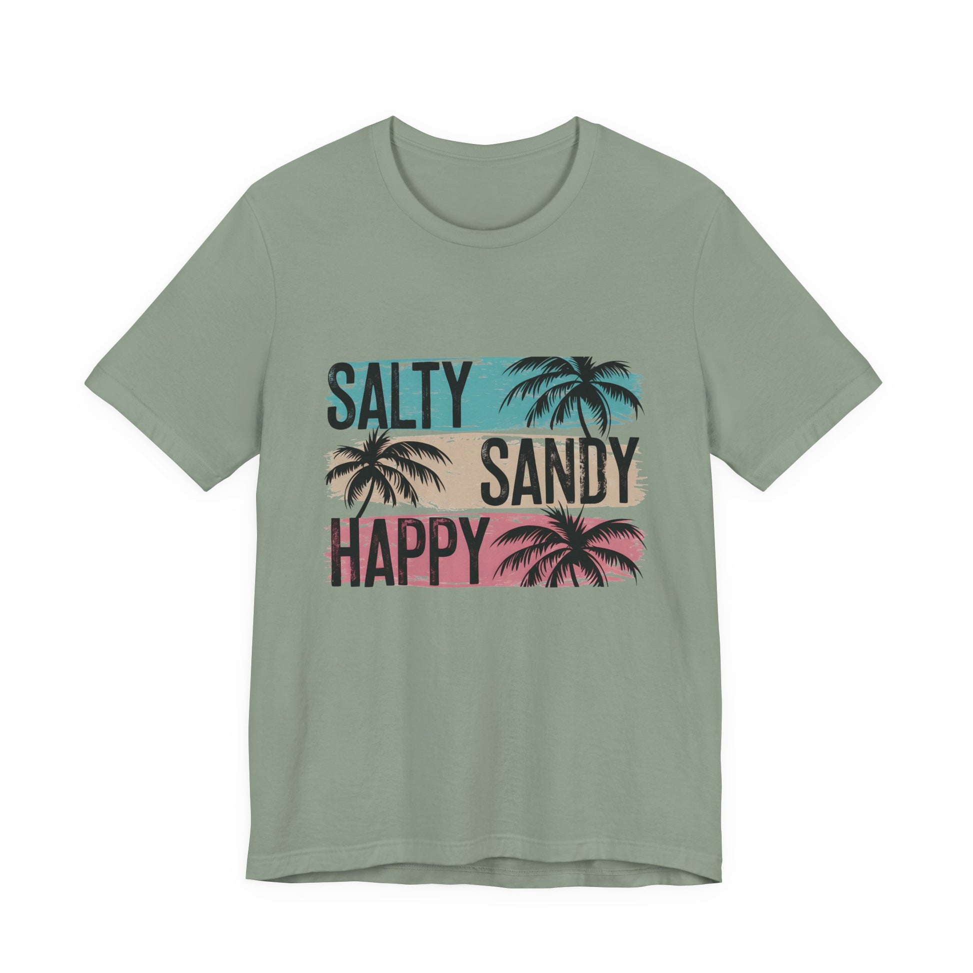 Salty Sandy Happy T-Shirt, Sandy Toes Salty Breeze Tee - PopCultureByDesign36
