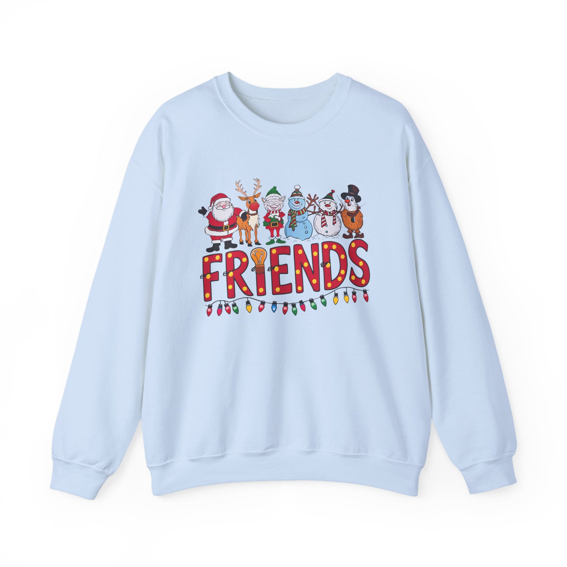 Christmas Santa and Friends Sweatshirt, Holiday Festive Crewneck - PopCultureByDesign36