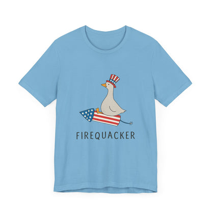 Firequacker Shirt, Funny Fourth Of July Shirt, Funny Goose Shirt - PopCultureByDesign36