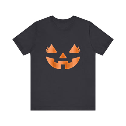 Halloween Pumpkin Tee, Spooky Shirt, Fall T-Shirt, Pumpkin Face Top - PopCultureByDesign36