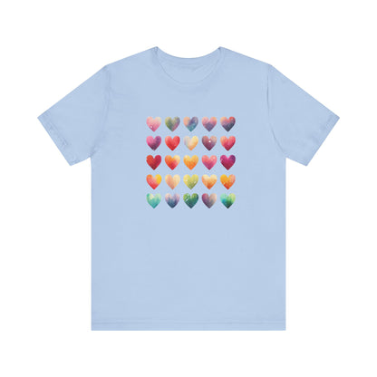 Bohemian Artsy Watercolor Shirt, Watercolor Tee, Watercolor Heart Tee - PopCultureByDesign36