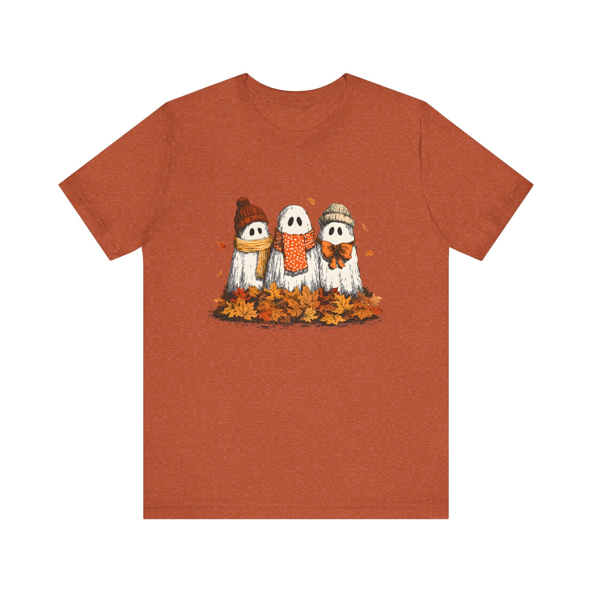 Cute Fall Ghosts Tee, Halloween T-Shirt, Ghost Graphic Tee - PopCultureByDesign36