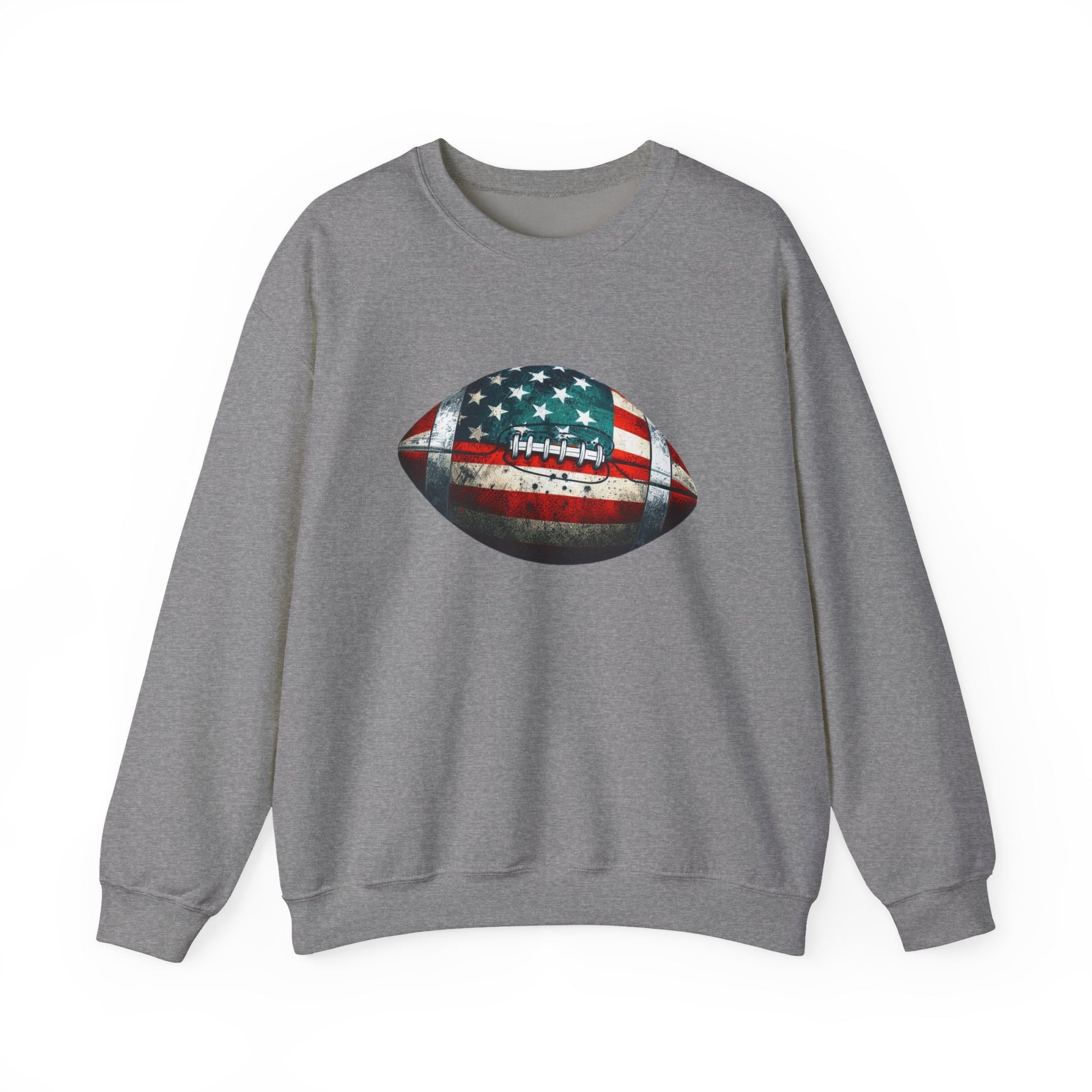Patriotic Football Sweatshirt, Football Mom, Gameday Sweatshirt - PopCultureByDesign36