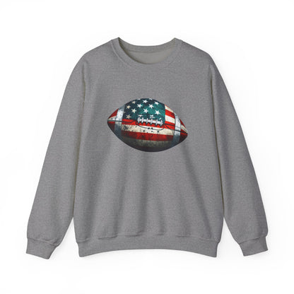 Patriotic Football Sweatshirt, Football Mom, Gameday Sweatshirt - PopCultureByDesign36