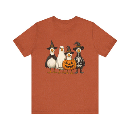 Duck Halloween Tee, Funny Halloween Duck Shirt, Quirky Bird Top - PopCultureByDesign36