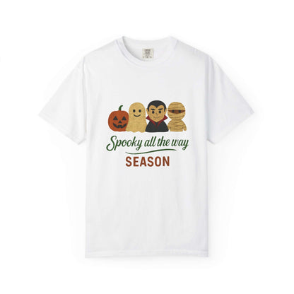 Spooky All The Way Halloween T-shirt, Pumpkin, Ghost, Dracula, Mummy Shirt - PopCultureByDesign36