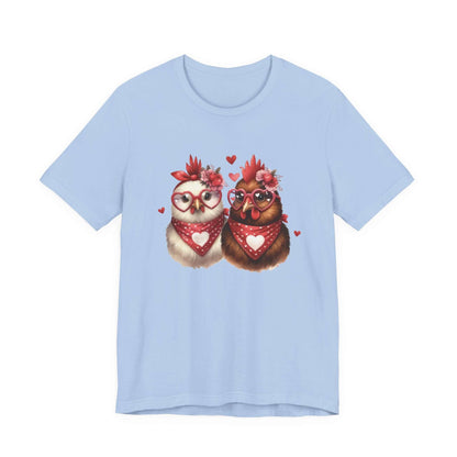 Valentines Day Farm Chickens Shirt, Valentine Farm Shirt, Chicken Shirt - PopCultureByDesign36