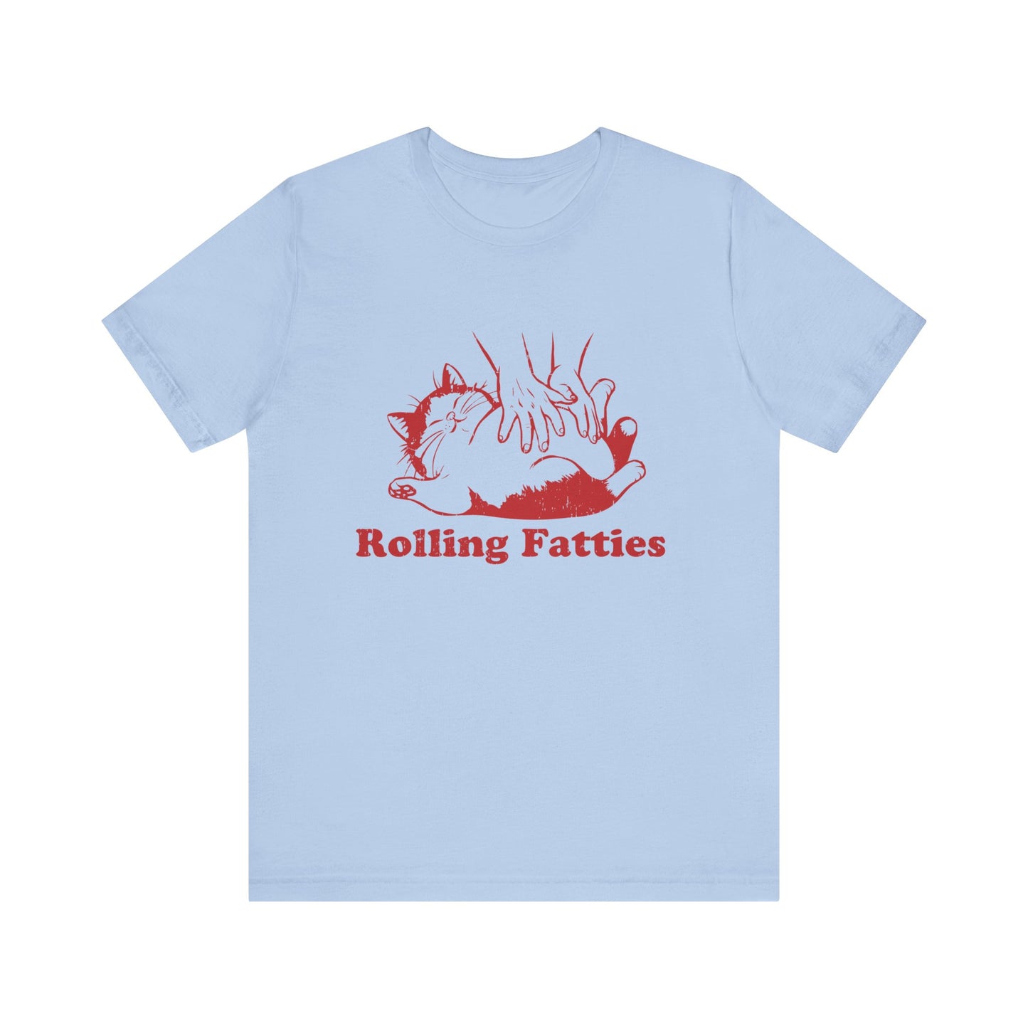 Rolling Fatties Cat TShirt, Funny Cat Graphic Shirt, Cat Lovers Gift - PopCultureByDesign36