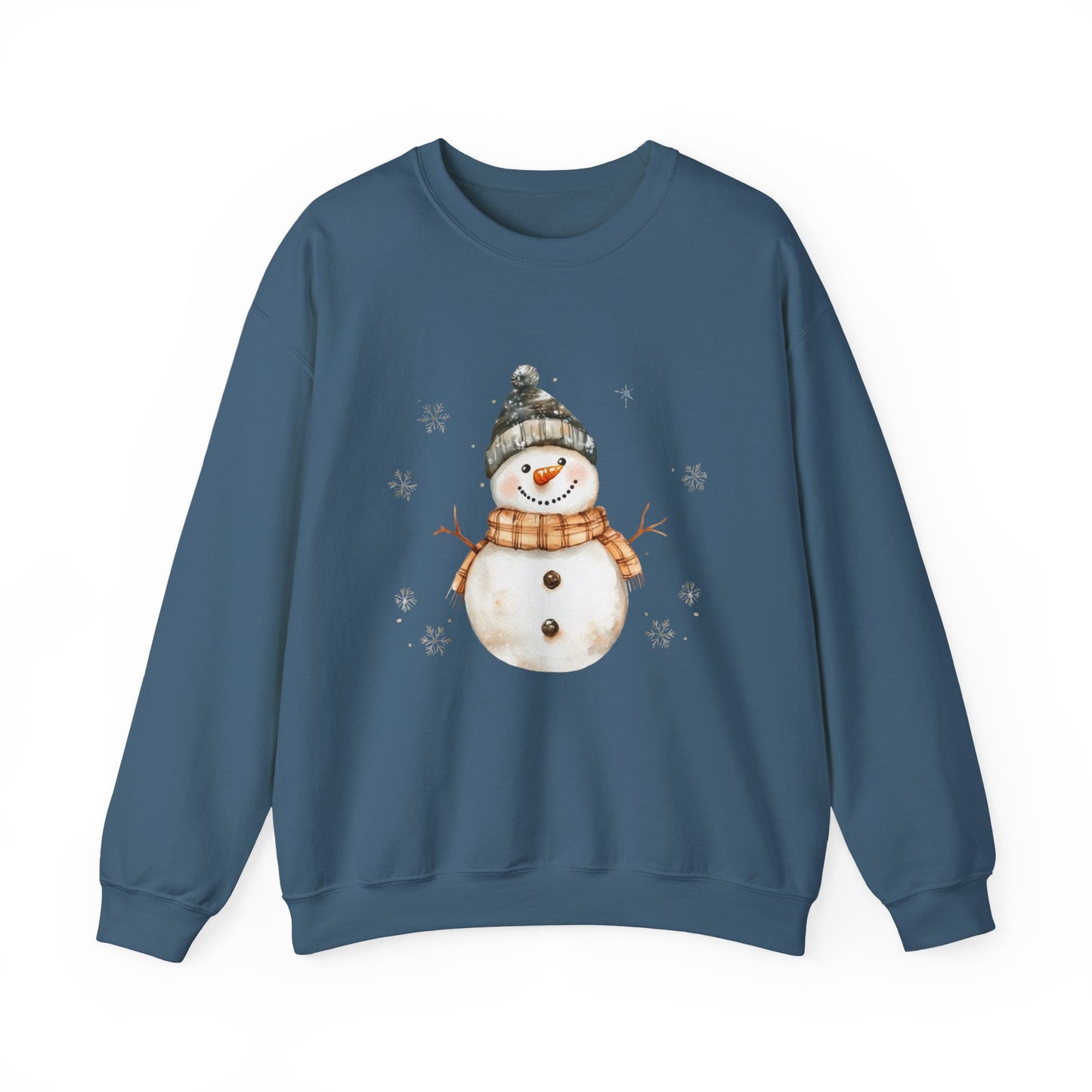 Snowman Crewneck Sweatshirt, Winter Holiday Jumper, Christmas Snowman Sweater, Festive Winter Apparel, Cute Winter Pullover