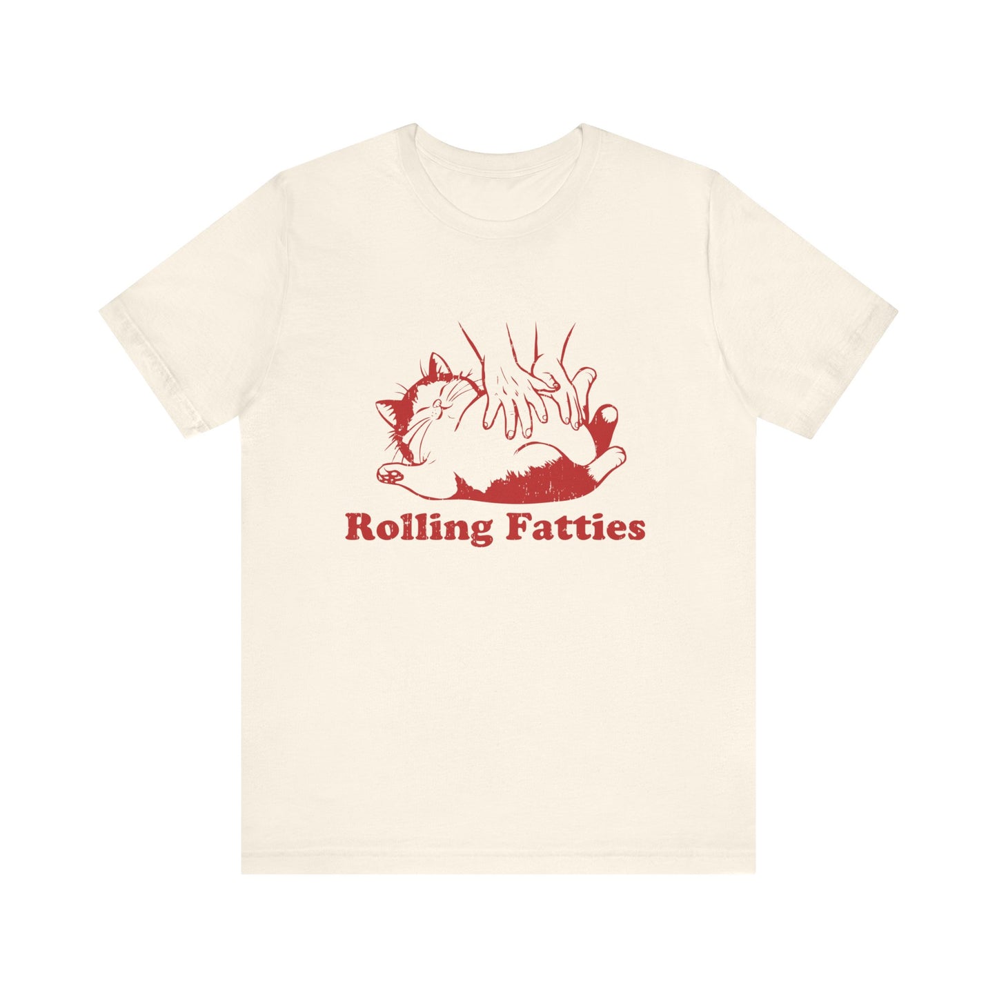 Rolling Fatties Cat TShirt, Funny Cat Graphic Shirt, Cat Lovers Gift - PopCultureByDesign36