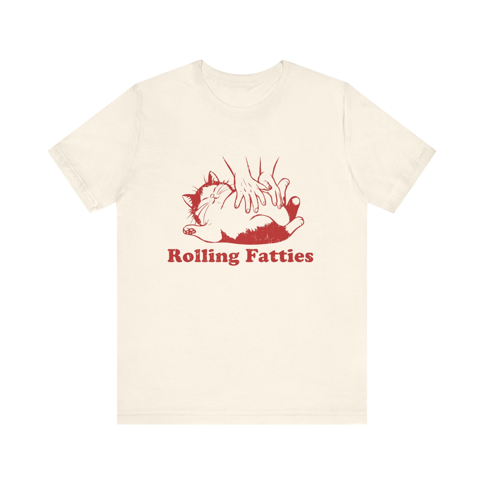 Rolling Fatties Cat TShirt, Funny Cat Graphic Shirt, Cat Lovers Gift - PopCultureByDesign36