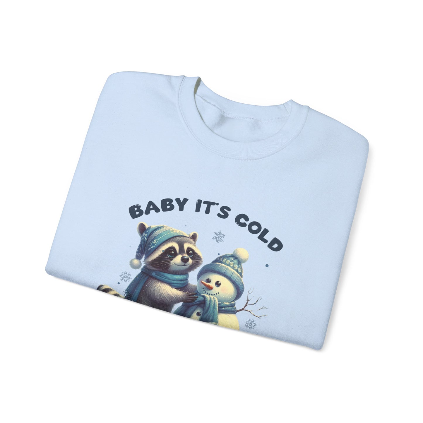 Baby Its Cold Outside Raccoon, Cute Christmas Raccoon, Winter Humor - PopCultureByDesign36