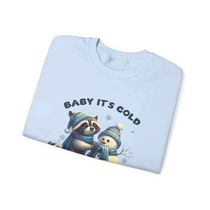 Baby Its Cold Outside Raccoon, Cute Christmas Raccoon, Winter Humor - PopCultureByDesign36